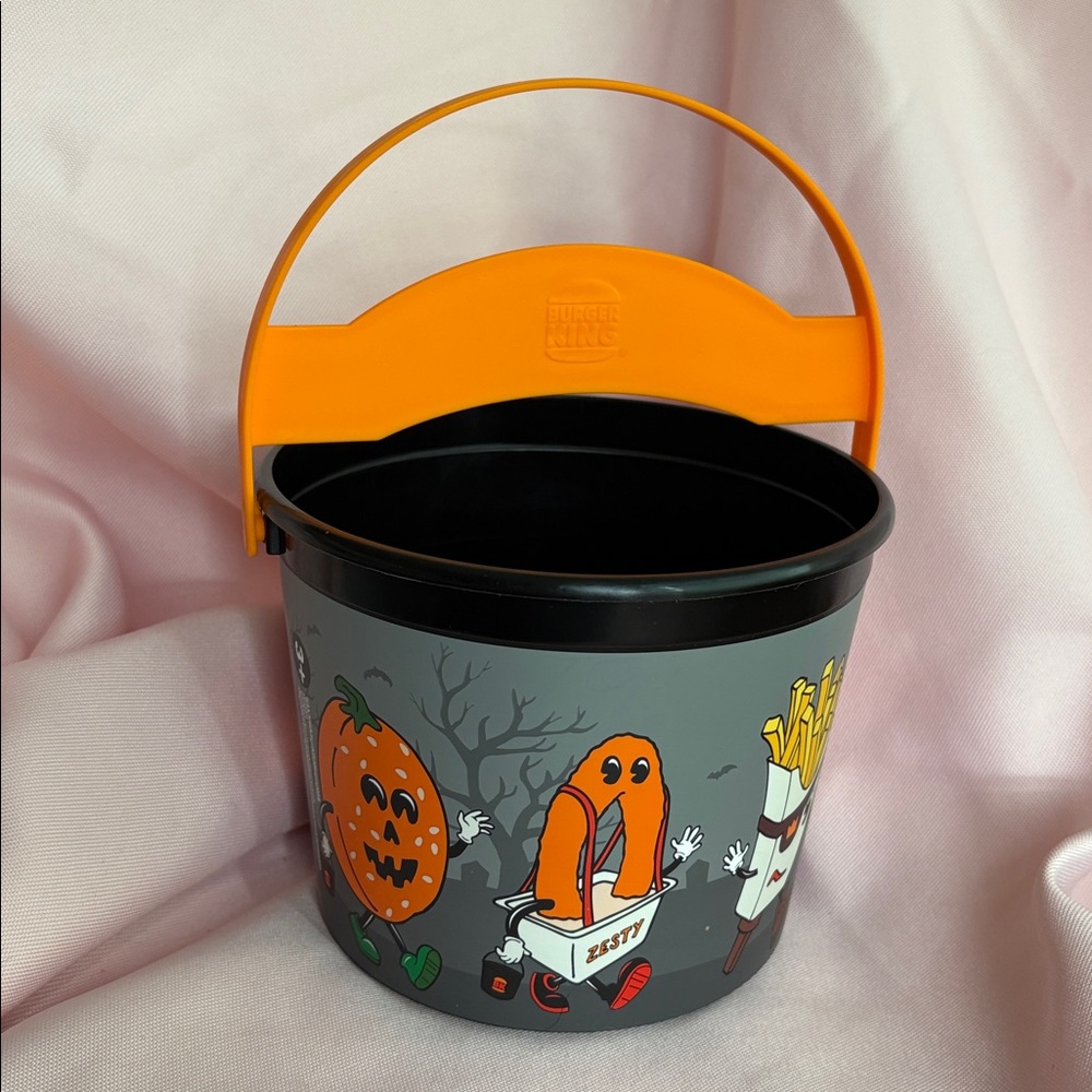 Halloween Burger King Trick-or-Treat Bucket with Orange Handle